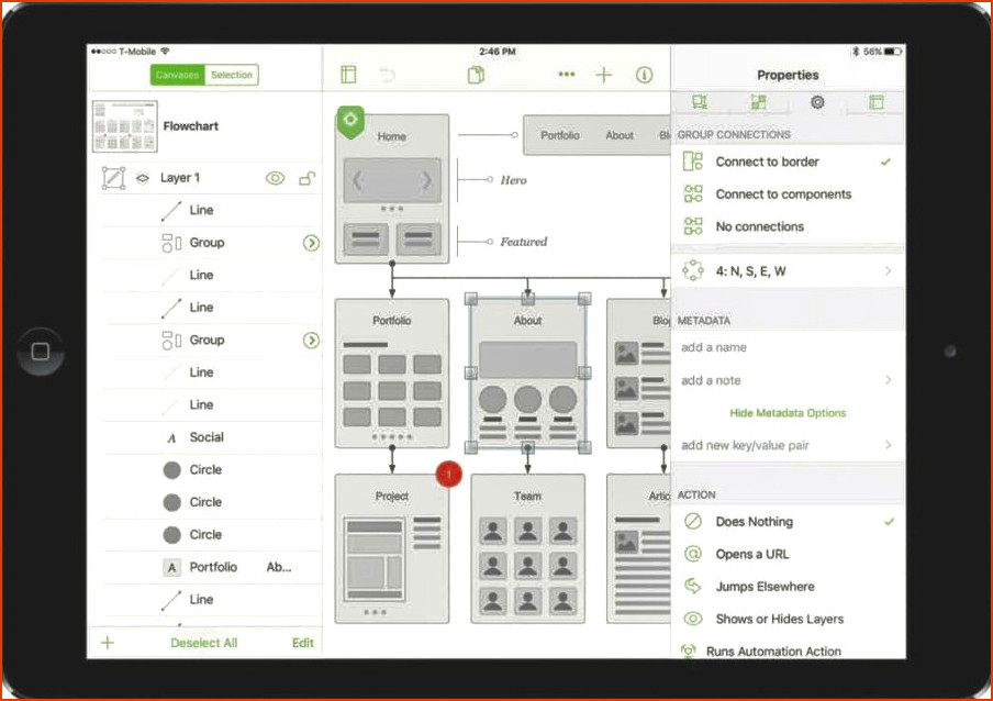 Visio Mac - omnigraffle ipad