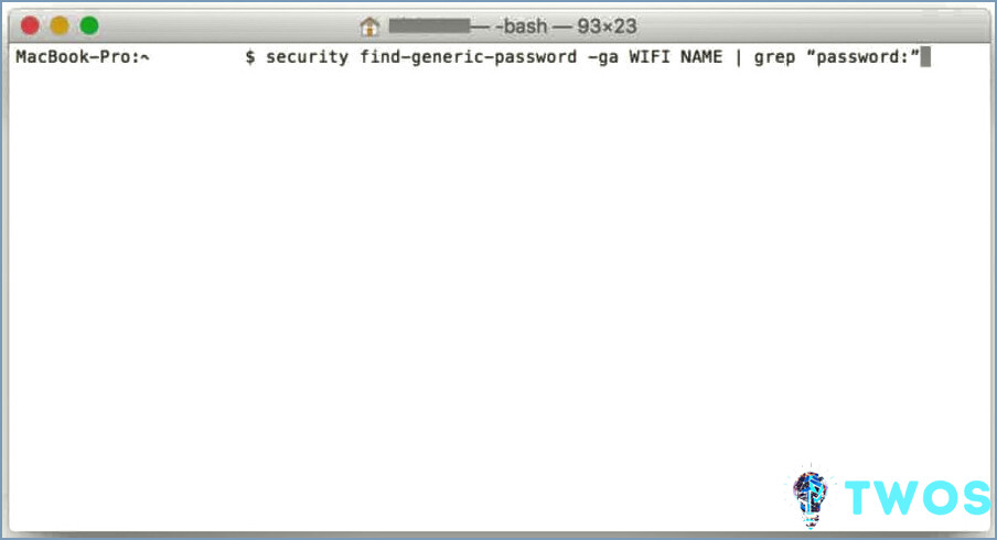 Encuentra la contraseña de Mac Wifi con Terminal