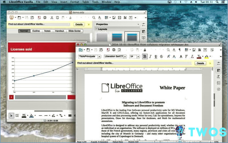 Abra WordPerfect Mac - LibreOffice