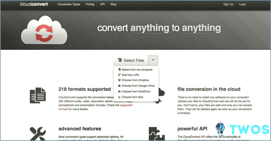 Convertir WPD en Mac - CloudConvert