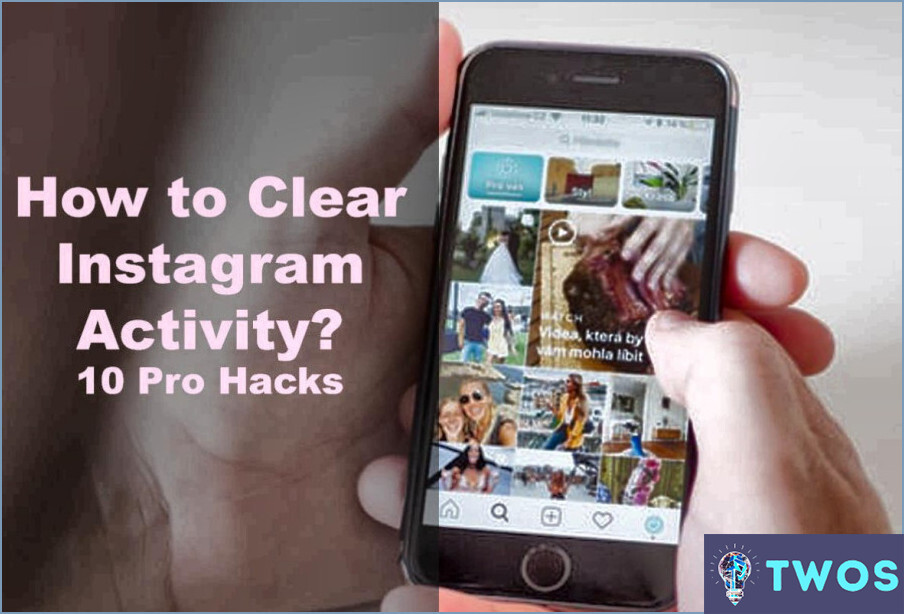 Cómo borrar la actividad en Instagram?