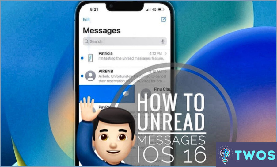 ¿Cómo marcar un mensaje de texto como no leído en el Iphone?