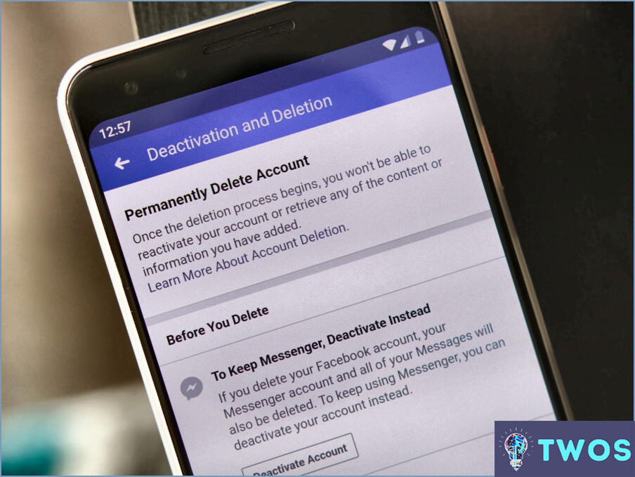 Cómo eliminar una cuenta de messenger?