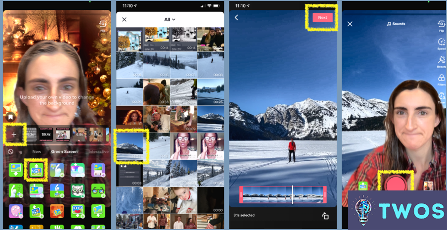 como usar pantalla verde en tiktok con video