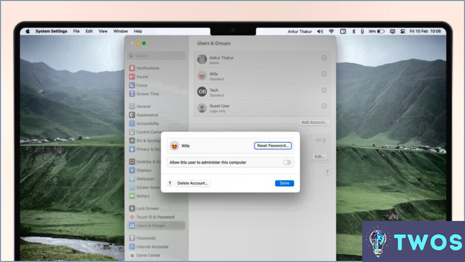Cómo eliminar un administrador en mi Mac?