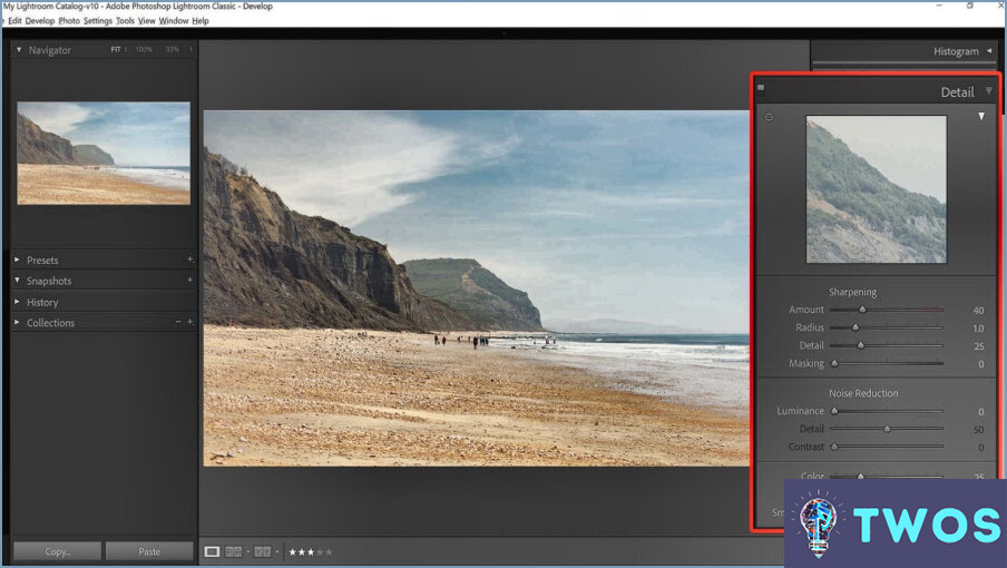 Cómo aumentar la nitidez en Lightroom?