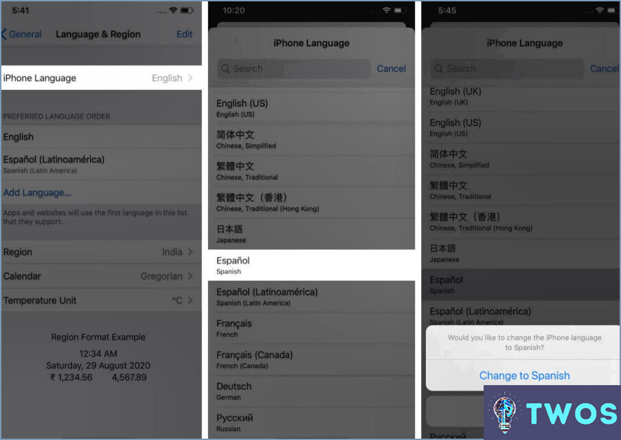 Cómo cambiar el idioma en el Iphone 11?