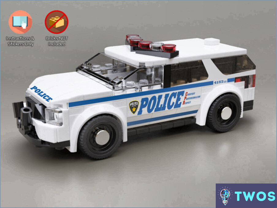 Cómo construir un coche de policía de Lego?