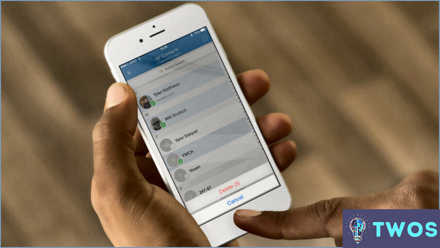 Se pueden eliminar varios contactos en el iPhone?