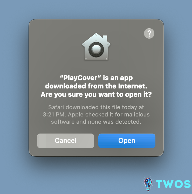 Playcover MacOS Open App