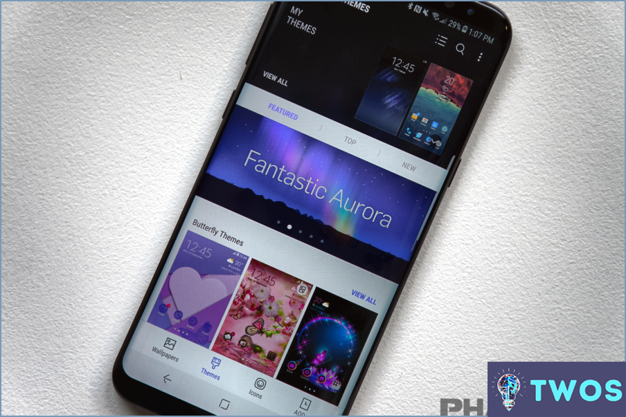 Cómo eliminar temas en el Galaxy S8?