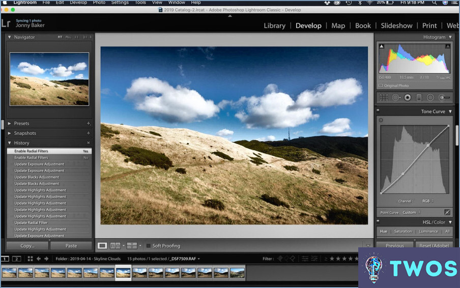 Su ¿Puede reflejar una imagen en Lightroom?