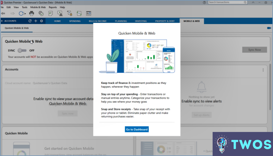 Cómo desactivo la nube de Quicken?