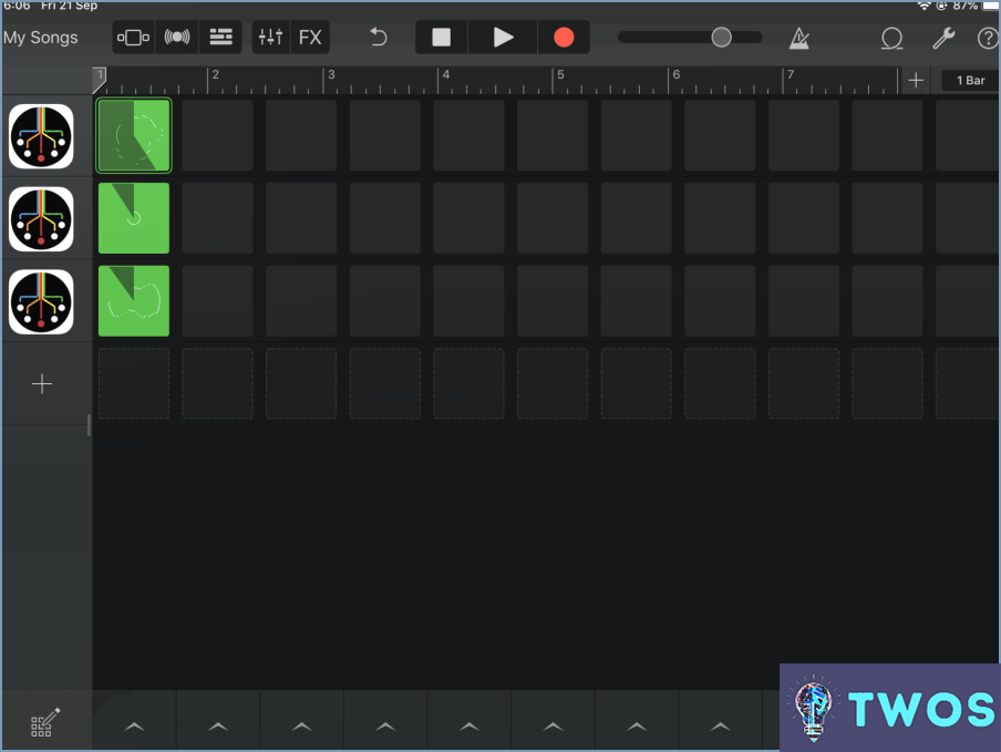 Cómo hacer un bucle en Garageband Iphone?