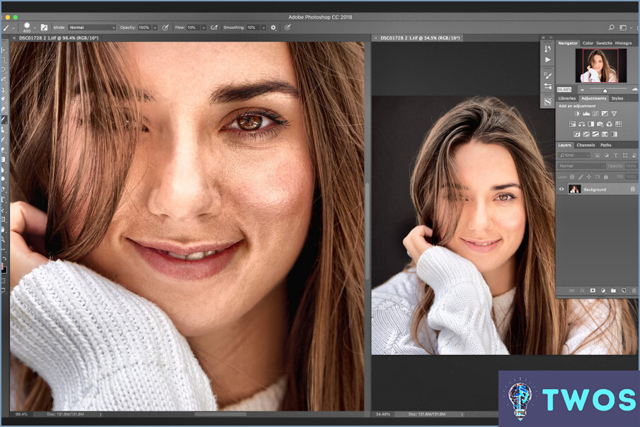 ¿Cómo se separan las cosas en Photoshop?