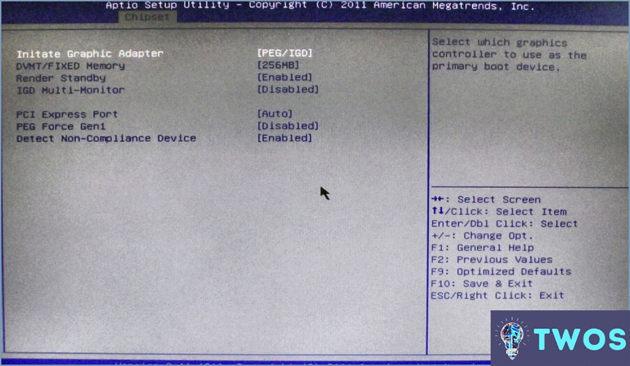 ¿Qué es PEG PCI IGD en BIOS?