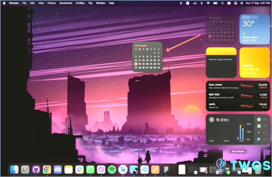 Cómo agregar widgets a un escritorio de Mac 2