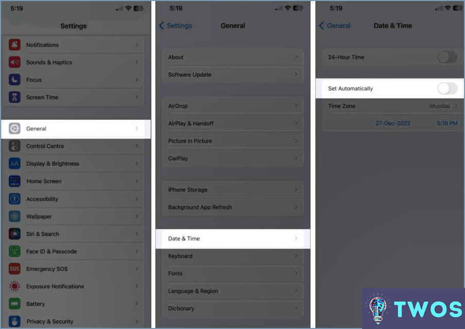 Cómo Desactivar Establecer automáticamente el tiempo en el Iphone?