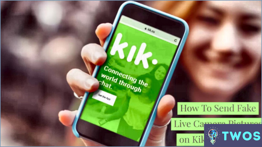 Cómo falsificar una imagen en vivo en Kik Android?