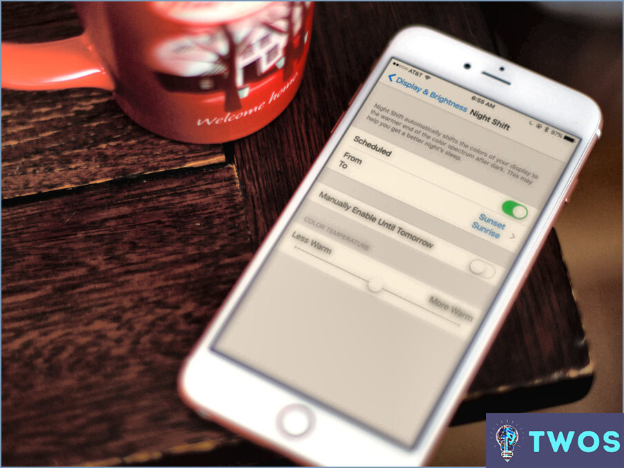 Cómo mantener turno de noche en todo el tiempo Iphone?