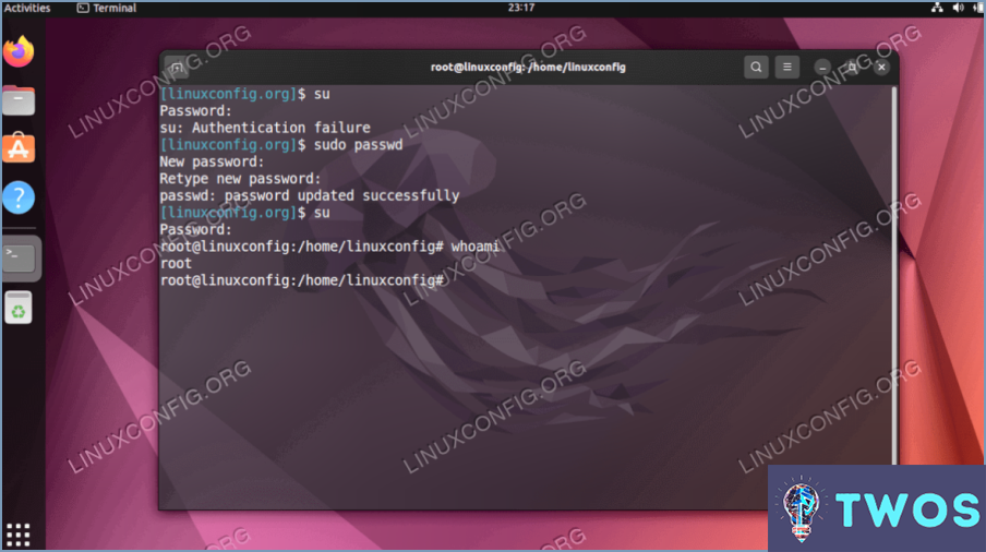 Cómo me convierto en administrador en Ubuntu?