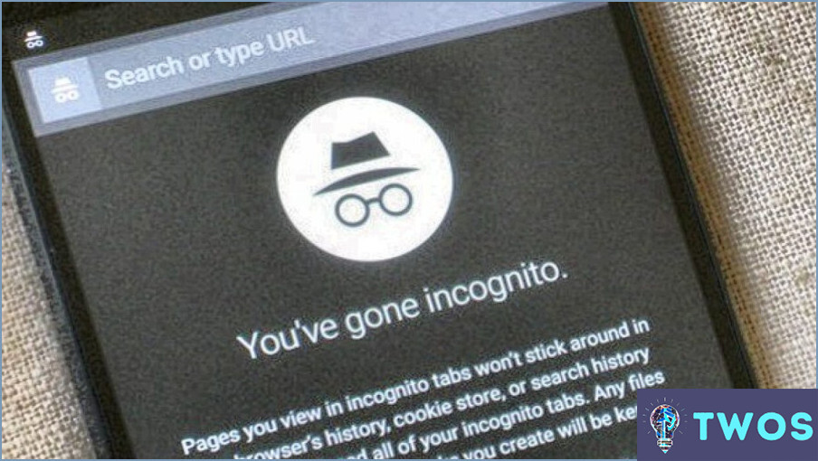 Cómo salir del modo incógnito en Android?