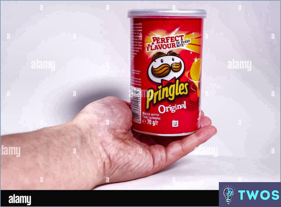 ¿Cuánto mide una lata de Pringles?