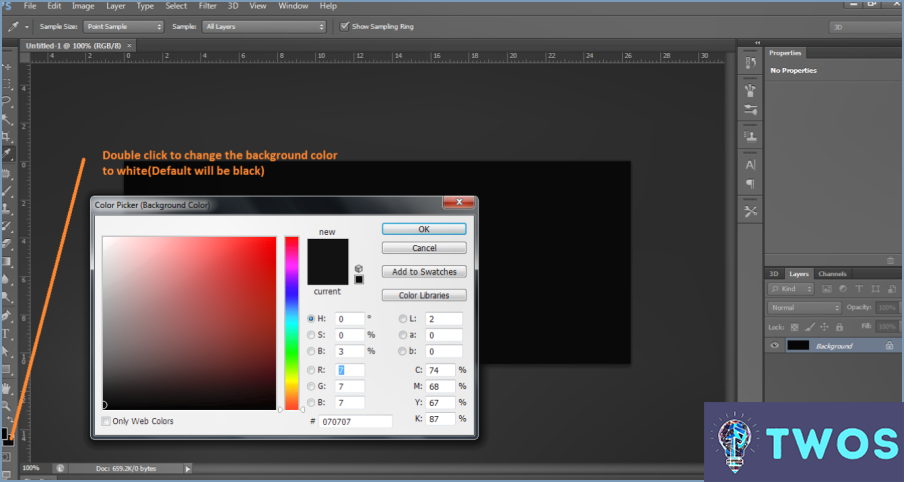 Cómo cambiar el color del lienzo en Photoshop?