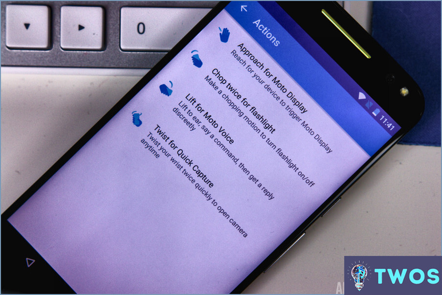Cómo desactivar las acciones de Moto en Android?