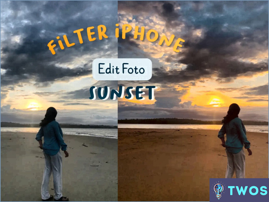 Cómo editar fotos de la puesta del sol en Iphone?