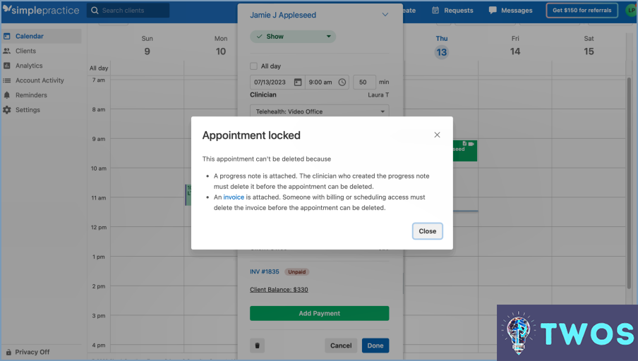 Cómo eliminar un cliente en la práctica simple?