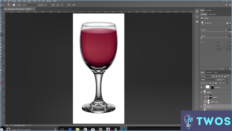 Cómo hacer una botella de vino 3d en Photoshop?