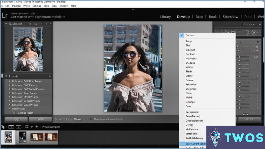 ¿Cómo puedo crear una orden personalizada en Lightroom?