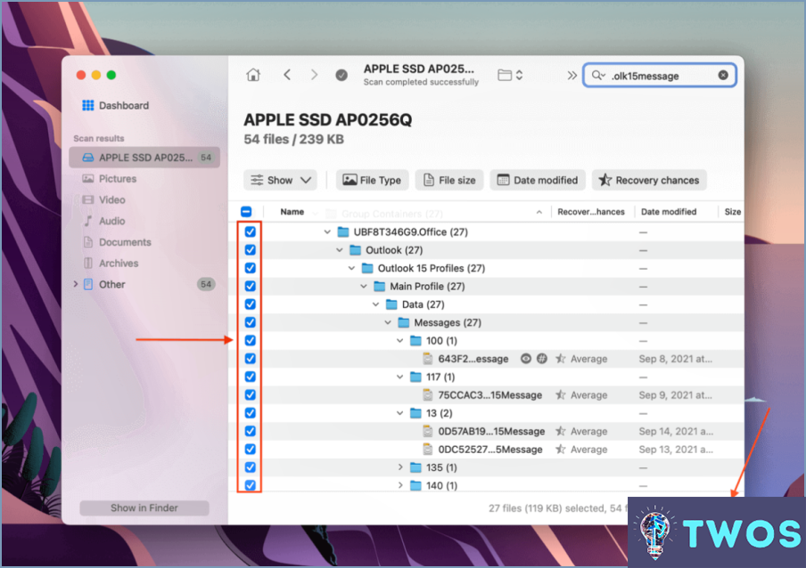 ¿Cómo puedo eliminar un archivo de datos de Outlook en un Mac?