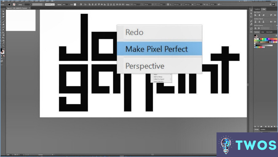 ¿Qué hace Make Pixel Perfect en Illustrator?