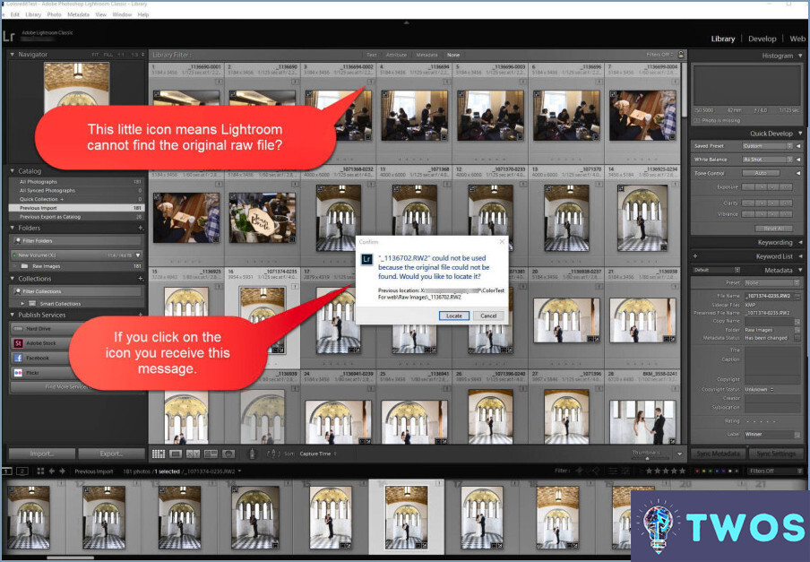 Your ¿Cómo puedo encontrar varios archivos que faltan en Lightroom?