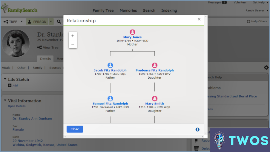 Familysearch ¿Cómo eliminar la relación?