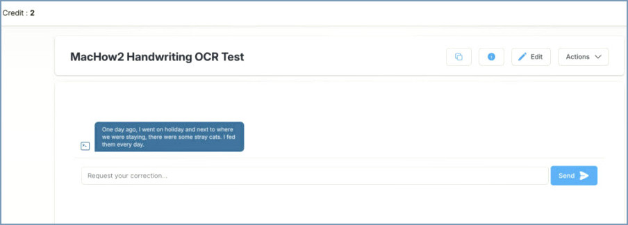 Prueba de OCR de escritura a mano PEN2TXT